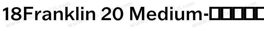 18Franklin 20 Medium字体转换